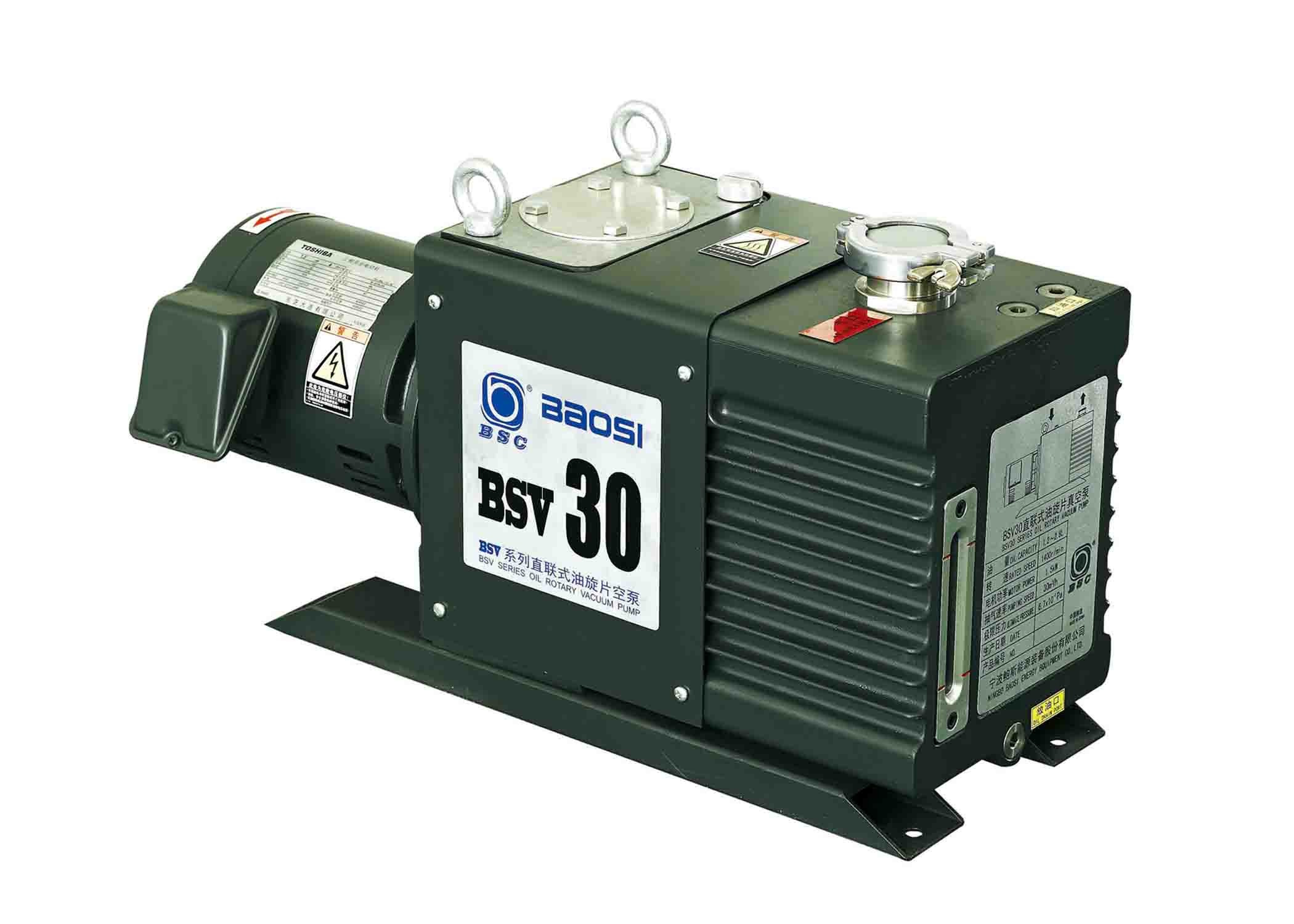 China Baosi BSC vacuum pump dual stage oil rotary vane pump BSV30
