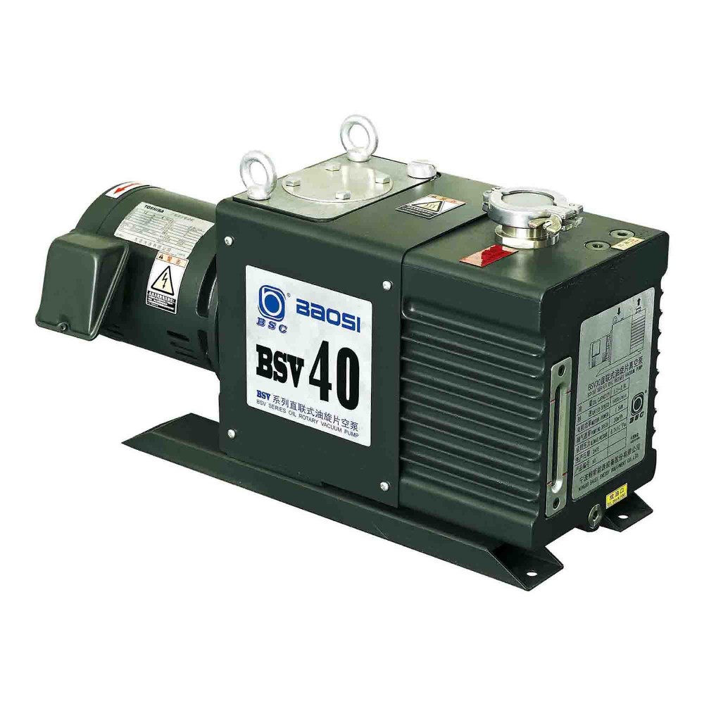 China Baosi BSC vacuum pump dual stage oil rotary vane pump BSV40